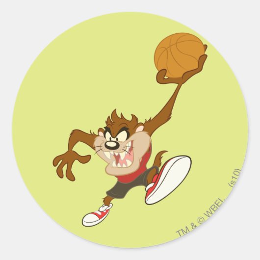 TAZ™あなたの顔 ラウンドシール (正面)