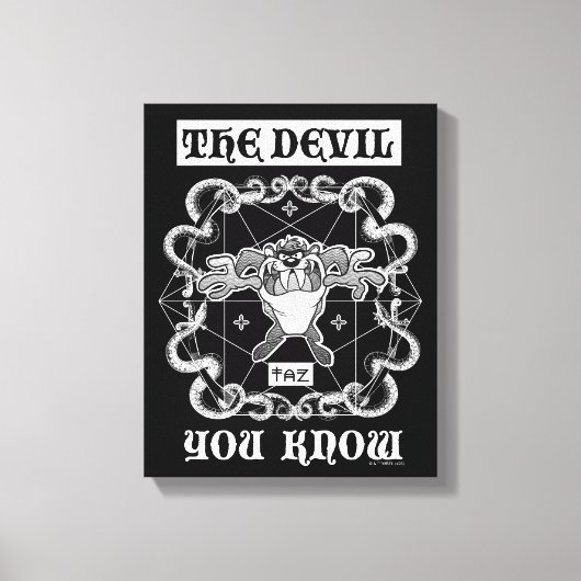 TAZ™お前の知る悪魔 キャンバスプリント (正面)