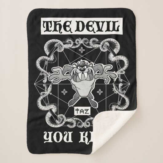 TAZ™お前の知る悪魔 シェルパブランケット (正面)