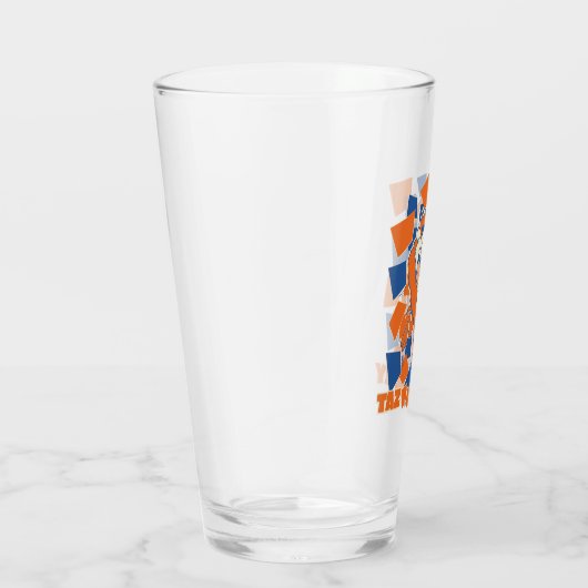 TAZ™お腹が空いて打ち砕市松模様にく タンブラーグラス (右)