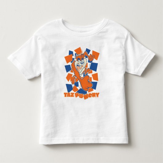 TAZ™お腹が空いて打ち砕市松模様にく トドラーTシャツ (正面)