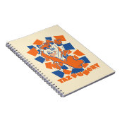 TAZ™お腹が空いて打ち砕市松模様にく ノートブック (右側)