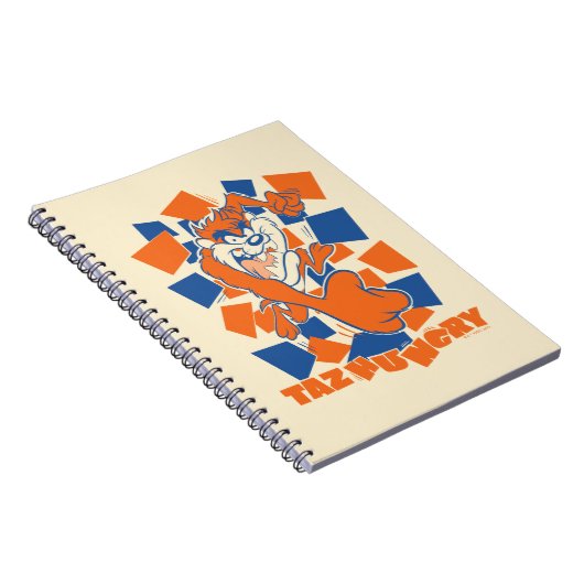 TAZ™お腹が空いて打ち砕市松模様にく ノートブック (右側)