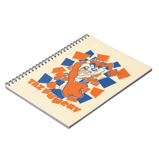 TAZ™お腹が空いて打ち砕市松模様にく ノートブック (左側)