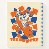 TAZ™お腹が空いて打ち砕市松模様にく ノートブック (裏面)