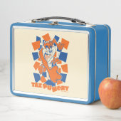 TAZ™お腹が空いて打ち砕市松模様にく メタルランチボックス (インサイチュ)