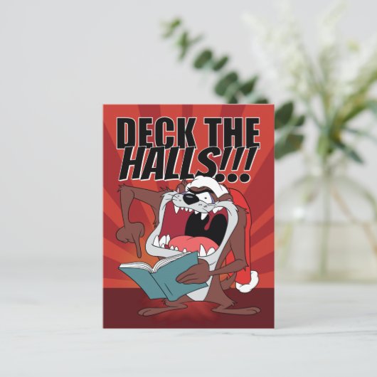 TAZ™がクリスマスキャロルを歌う シーズンポストカード (スタンド正面)