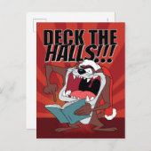 TAZ™がクリスマスキャロルを歌う シーズンポストカード (正面/裏面)