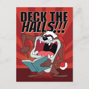 TAZ™がクリスマスキャロルを歌う シーズンポストカード