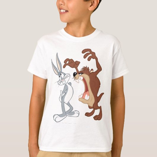 TAZ™とバグBUNNY™が点滅しない-色 Tシャツ (正面)
