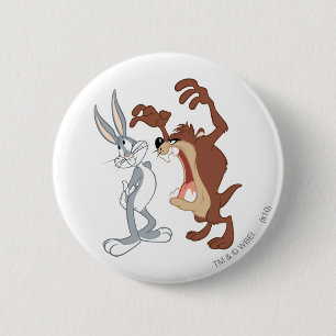TAZ™とバグBUNNY™フリントも無い – カラー 缶バッジ