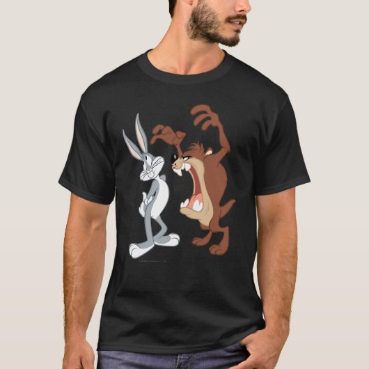 TAZ™とバグBUNNY™フリントも無い – カラー Tシャツ (正面)