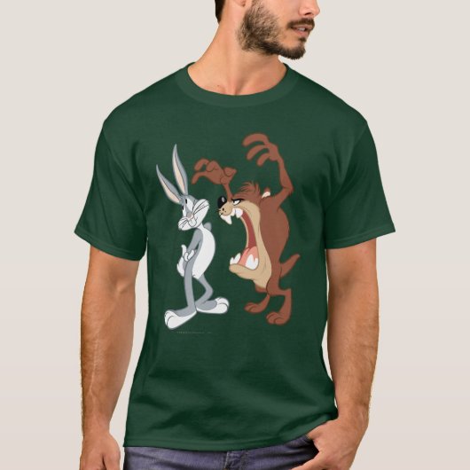 TAZ™とバグBUNNY™フリントも無い – カラー Tシャツ (正面)
