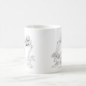 TAZ™と女の子 コーヒーマグカップ (中央)