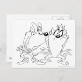 TAZ™と女の子 ポストカード (正面/裏面)