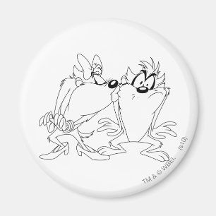 TAZ™と女の子 マグネット