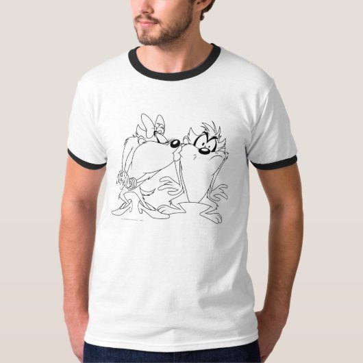 TAZ™と女の子 Tシャツ (正面)