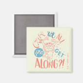 TAZ™|みんな仲良くなれないの？! マグネット (正面/裏面)