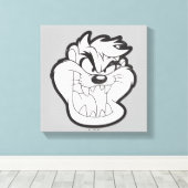 TAZ™イビル・グリン・バッジ キャンバスプリント (インサイチュ (ウッドフロア))