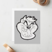 TAZ™イビル・グリン・バッジ ノートカード (正面/裏面インサイチュ)