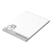 TAZ™イビル・グリン・バッジ ノートパッド (回転)