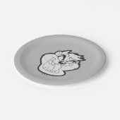 TAZ™イビル・グリン・バッジ ペーパープレート (アングル)