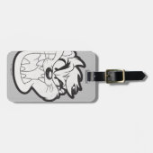 TAZ™イビル・グリン・バッジ ラゲッジタグ (正面横)