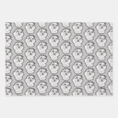 TAZ™イビル・グリン・バッジ ラッピングペーパーシート (正面3)