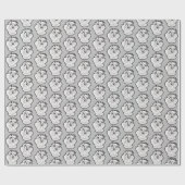 TAZ™イビル・グリン・バッジ ラッピングペーパー (フラット)