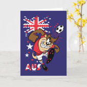TAZ™ オーストラリア代表サッカーデザイン カード (黄色い花)
