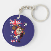 TAZ™ オーストラリア代表サッカーデザイン キーホルダー (裏面)