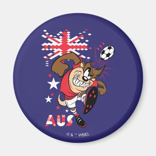 TAZ™ オーストラリア代表サッカーデザイン マグネット (正面)