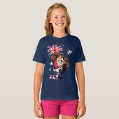 TAZ™ オーストラリア代表サッカーデザイン Tシャツ (正面フル)