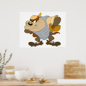 TAZ™キャッチャーのマウンド2 ポスター (キッチン)