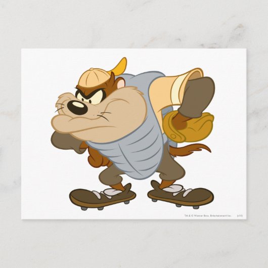 TAZ™キャッチャーのマウンド ポストカード (正面)