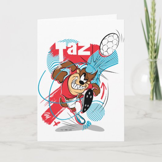 TAZ™サッカーのヘッドバッティング カード (正面)