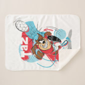 TAZ™サッカーのヘッドバッティング シェルパブランケット (正面(横))