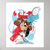 TAZ™サッカーのヘッドバッティング ポスター (正面)
