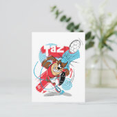 TAZ™サッカーのヘッドバッティング ポストカード (スタンド正面)