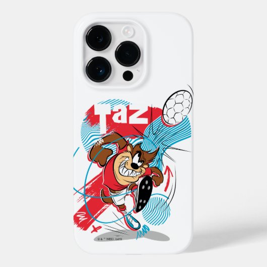 TAZ™サッカーのヘッドバッティング Case-Mate iPhoneケース (裏面)