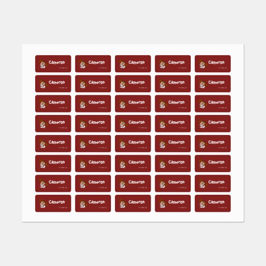 TAZ™ジャグジー ラベル (シート)