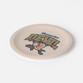 TAZ™タスマニアデビルパッチ ペーパープレート (アングル)