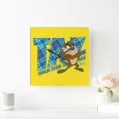 TAZ™トルナドテロプレイド スクエア壁時計 (ホーム)