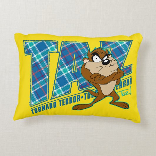 TAZ™トルネドテラープレイド アクセントクッション (裏面)