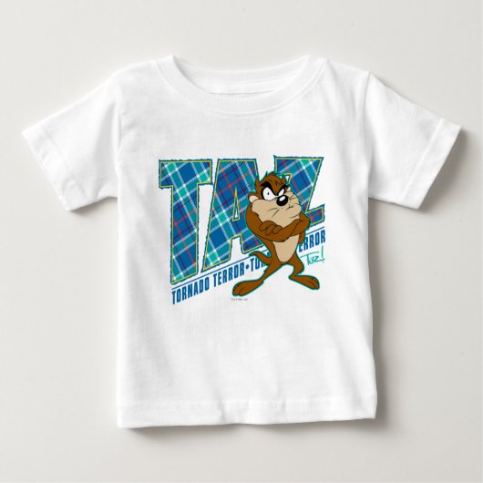 TAZ™トルネドテラープレイド ベビーTシャツ (正面)