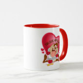 TAZ™ -ハートのロック解除 マグカップ (正面右)