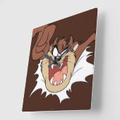 TAZ™バースト処理 スクエア壁時計 (傾斜)