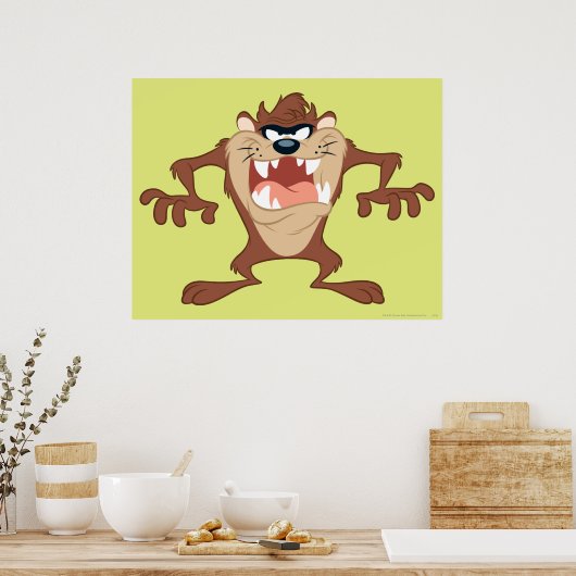 TAZ™ポーズ14 ポスター (キッチン)