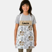 TAZ™ラインアートカラーパターポップ・アートのン エプロン (インサイチュ)