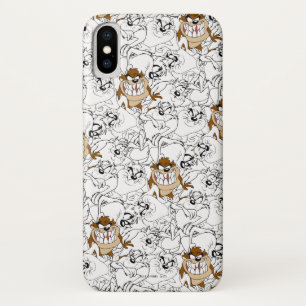 TAZ™ラインアートカラーパターポップ・アートのン iPhone X ケース